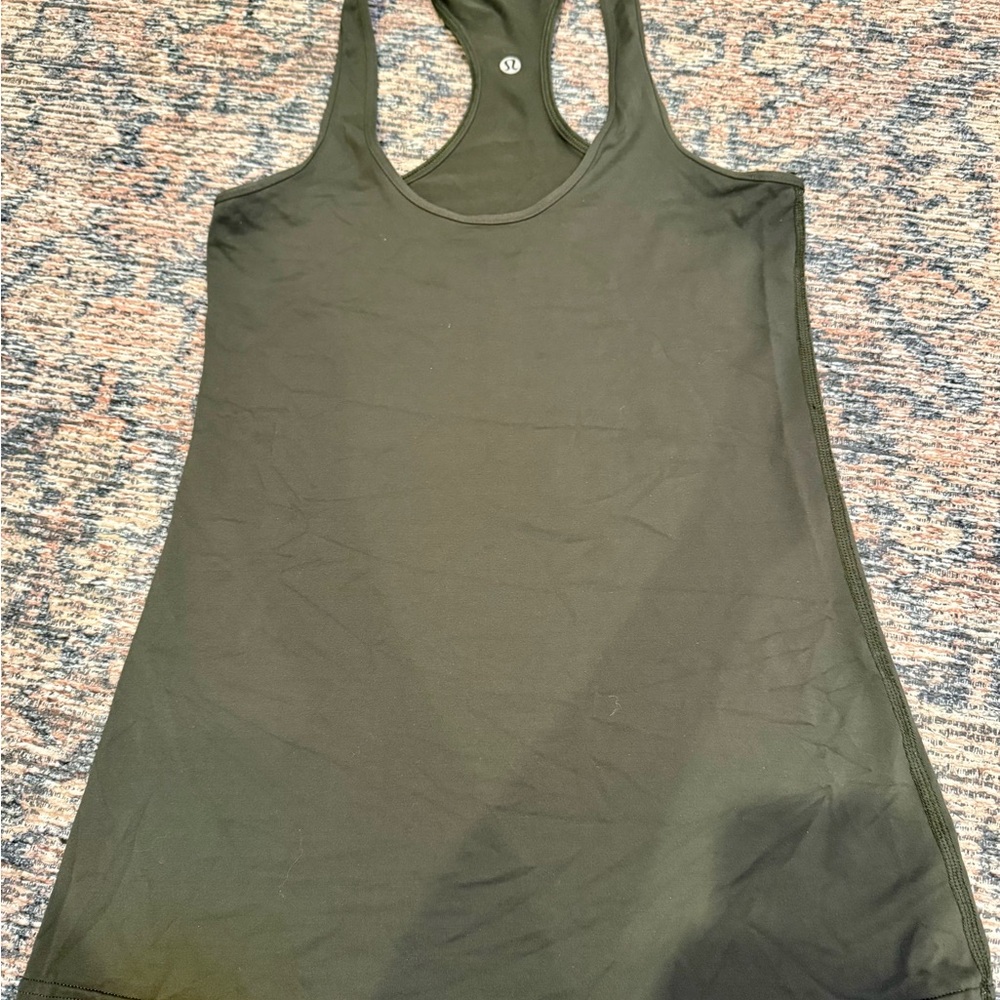 Lululemon Athletica Dark Green Tank Top